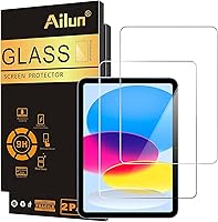 Ailun Screen Protector for iPad 11th A16 2025 [11 Inch] / 10th Generation 2022 [10.9 Inch], Tempered Glass [Face ID &...